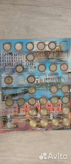 Альбом памятные биметаллические монеты России