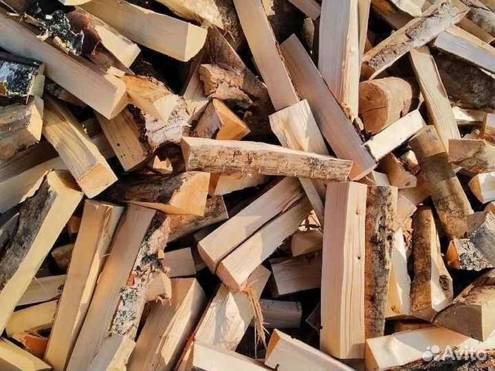 Дрова колотые сухие