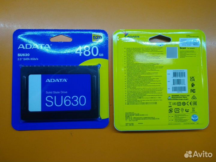 Жёсткий диск SSD A-Data Ultimate SU630 480Gb