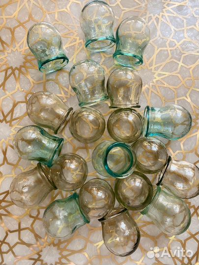 Медицинские стеклянные вакуумные банки 20 штук