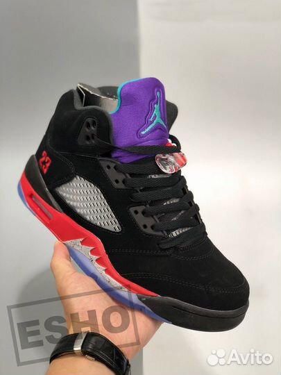 Nike Air Jordan 5 Top 3 Black Fire Red