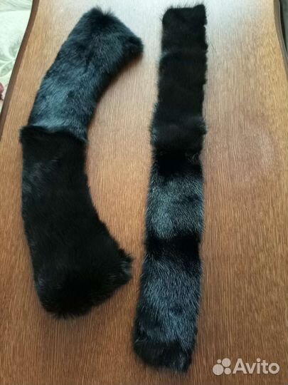 Меховой воротник норка новый