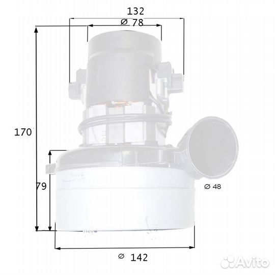 6.490-135.0 Турбина для сетевых поломоечных машин