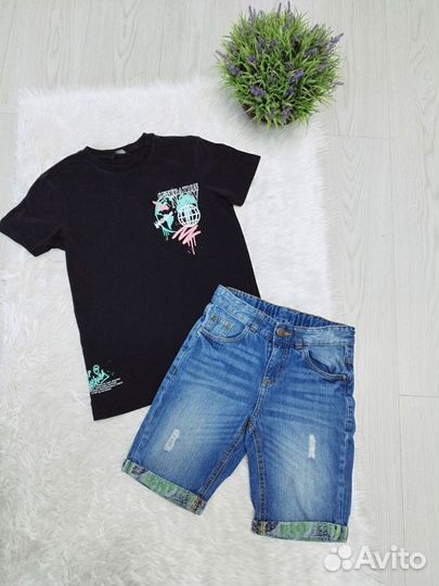 Шорты футболка лонг джоггеры мальчику 146-152 см