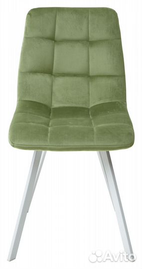 Стул chilli square белый/тк. велюр террариумный