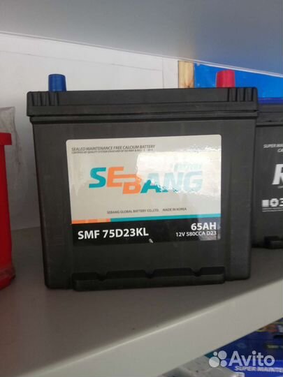 Аккумулятор Sebang азия 65ah
