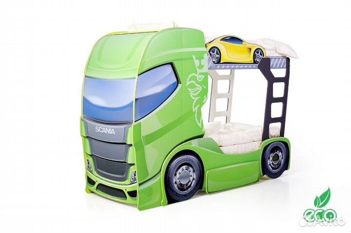 Двухъярусная кровать грузовик