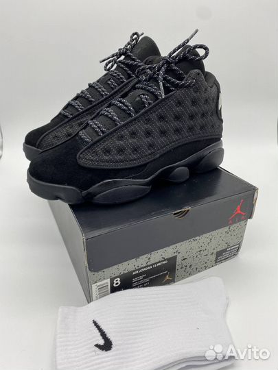 Кроссовки nike air jordan 13 black cat