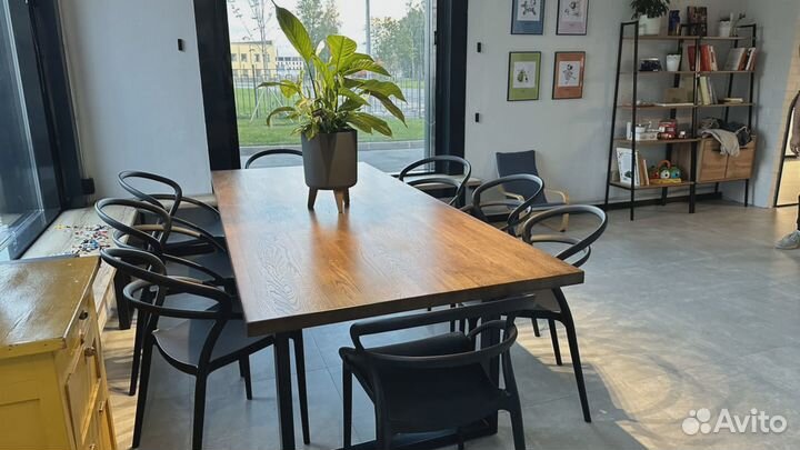 Стол новый лофт из массива дерева. Размер XS