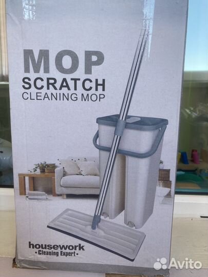 Швабра с ведром и отжимом