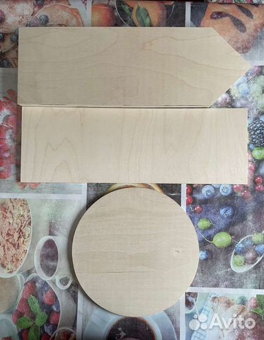 Заготовки из фанеры А4, круги, квадраты