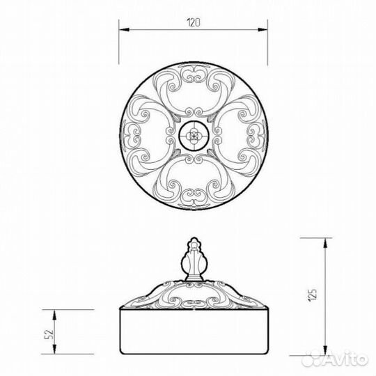 Баночка Migliore Elisabetta 16990 бронза