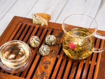 Китайский Связанный чай жасмин (цветущий чай) 5 шт