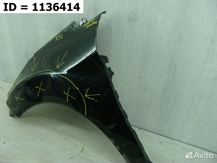 Крыло переднее левое Ford Fiesta MK6 2012
