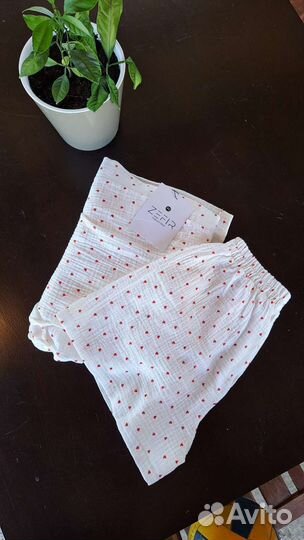 Муслиновый костюм женский с шортиками