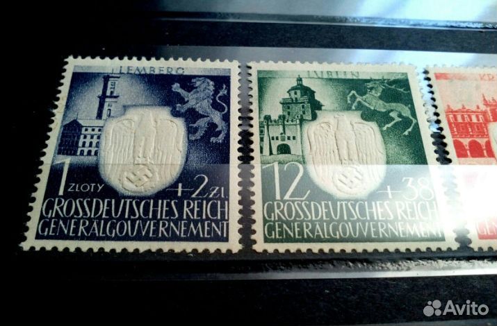 Марки времен 2 Мировой войны