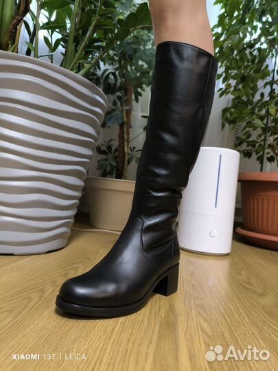Сапоги натуральная кожа 37