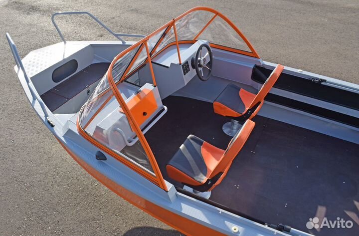 Новая моторная лодка алюминиевая Неман 500 DC NEW