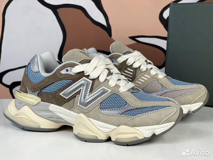 New Balance 9060 Sea Salt and Blue