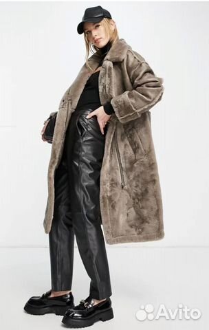 Дубленка женская ASOS оверсайз