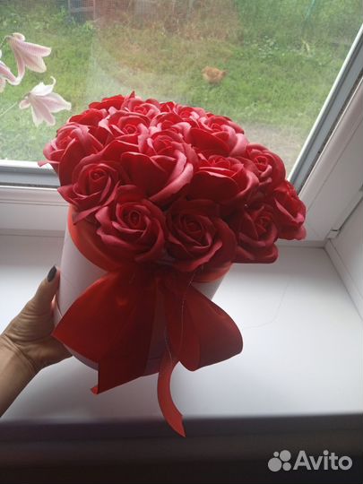 Мыльный букет цветов