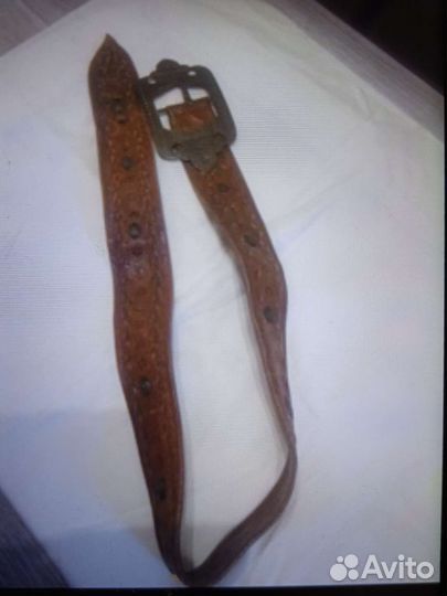 Ремень натуральная кожа этнический