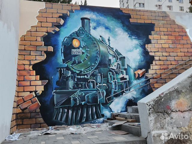 Роспись стен. Граффити оформление в Волгограде | Услуги | Авито