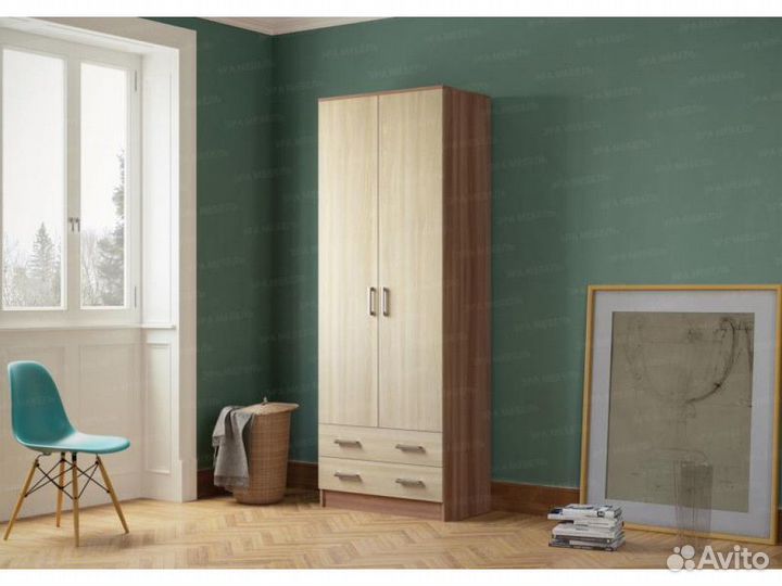 Шкаф распашной со штангой