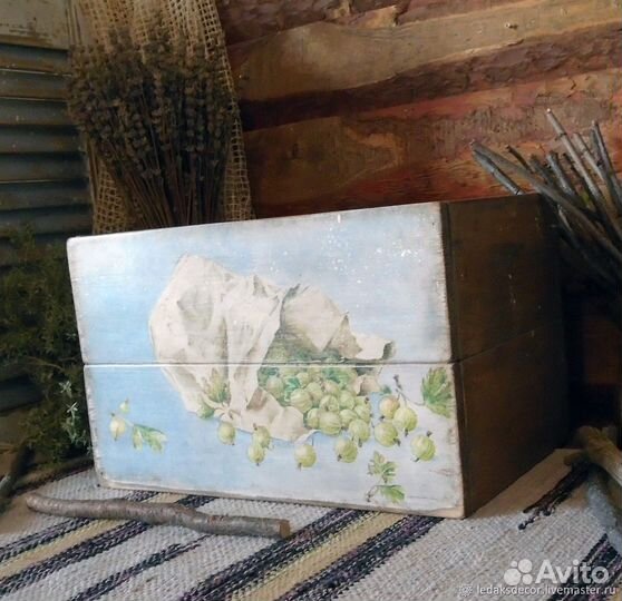 Ящик деревянный,ручная работа