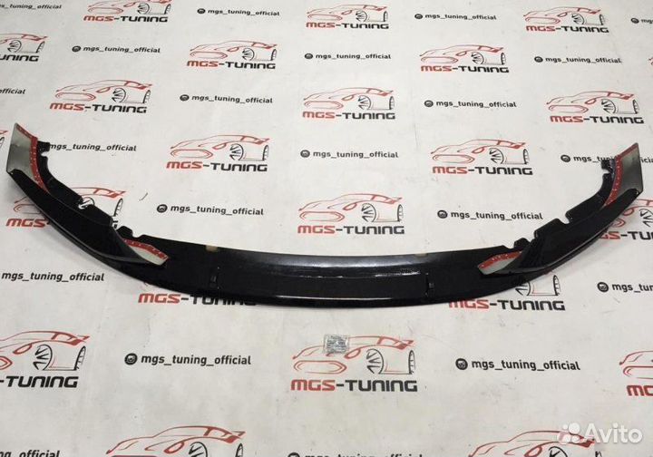 Губа BMW 5 series G30 M-Performance черный глянец