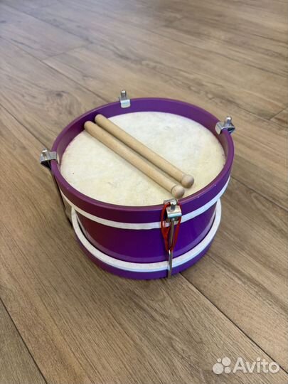 Барабан детский деревянный (кожа)