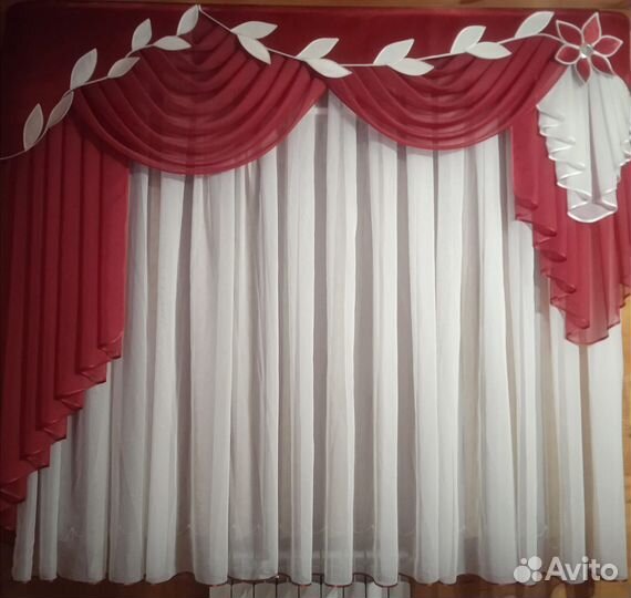 Тюль с ламбрикеном