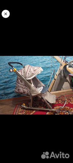 Детские санки коляска с колесами