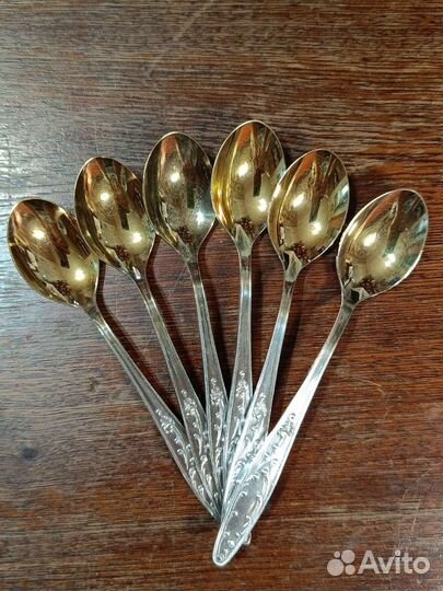 Ложки чайные СССР. Набор 6 шт