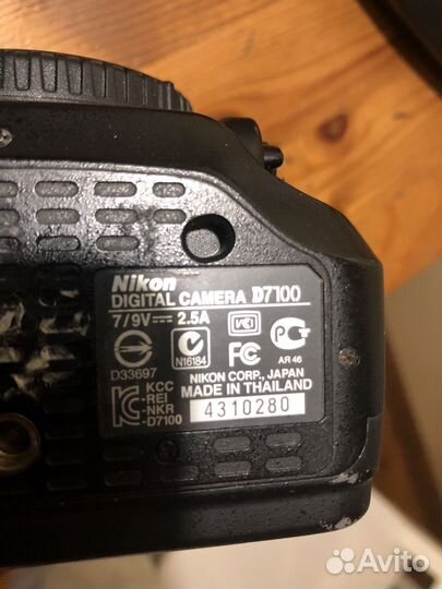 Фотоаппарат Nikon d7100 на запчасти