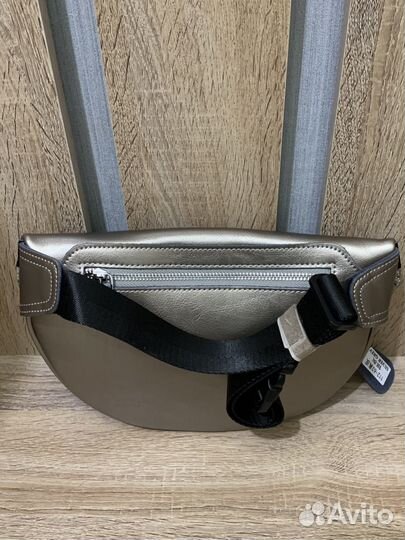 Сумка поясная натуральная кожа женская