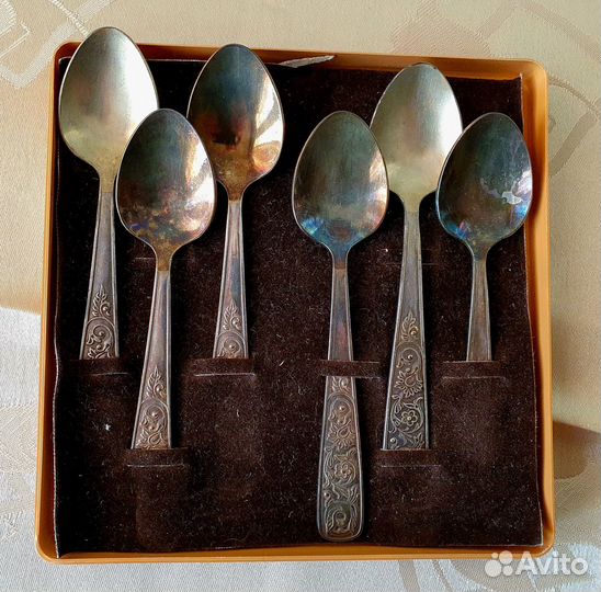 Ложки чайные и кофейные серебро СССР
