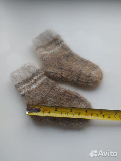 Носки детские из собачьей шерсти