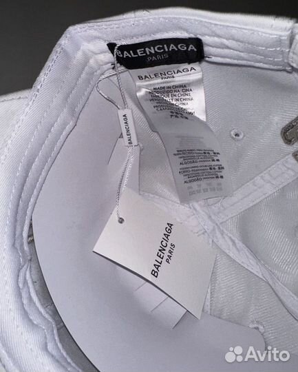 Кепка Gap Balenciaga White белая кепка новая