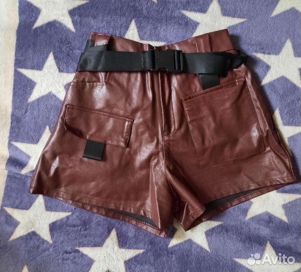 Кожаные шорты