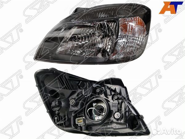 Фара KIA RIO 05-11 LH черная
