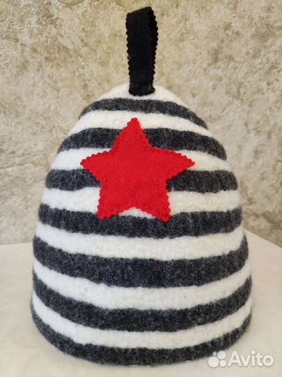 Шапка банная мужская валяная