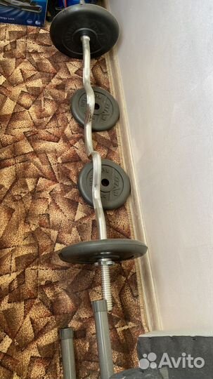 Штанга с блинами