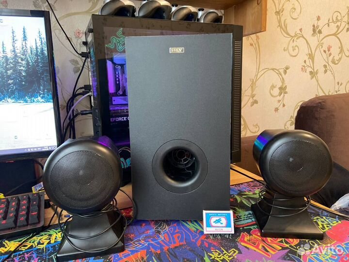 Колонки sven sps 828 мощные с сабвуфером на 51 вт