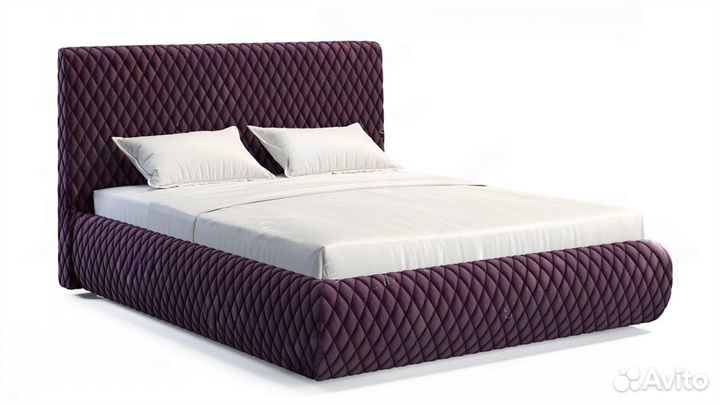 Кровать с мягким изголовьем 160*200