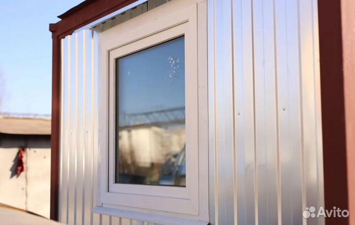 Бытовка блок-контейнер для хранения, с утеплением