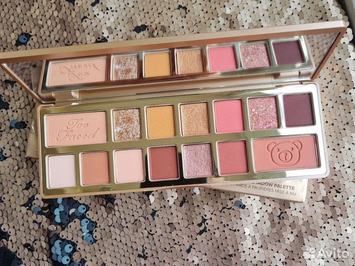 Too Faced teddy bare bare IT ALL Палетка теней век