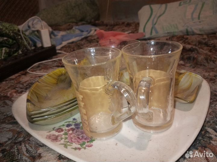 Стаканы, сервиз, мороженница