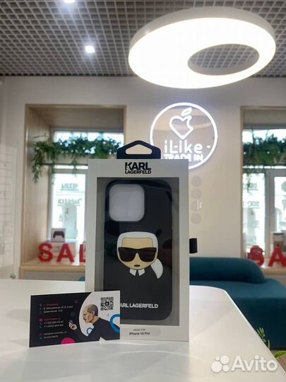 Чехол 14 Pro Karl Lagerfeld 3D Rubber Karl's