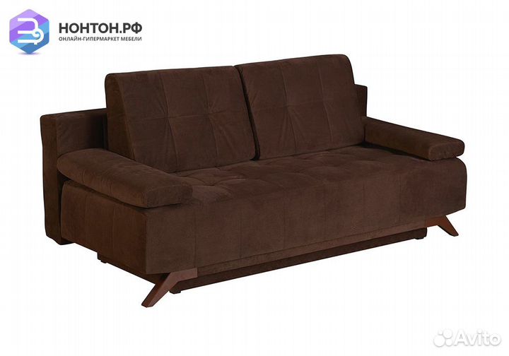 Диван еврокнижка Баден-Баден коричневый